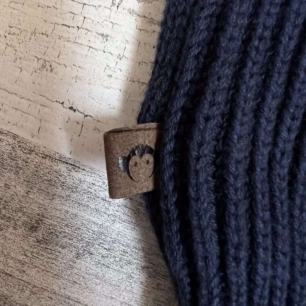 Appaman Boys Sweater Size 4T Navy Cotton Mock Neck Long Sleeve Ribbed Knit